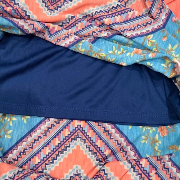 NEW Blue and Neon Sleeveless Floral Maxi Dress with Crochet Back.Size S - Picture 14 of 17